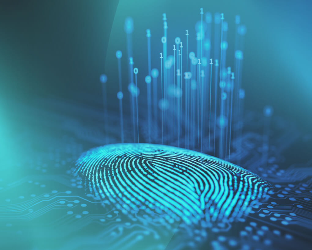 Futuristic thumbprint